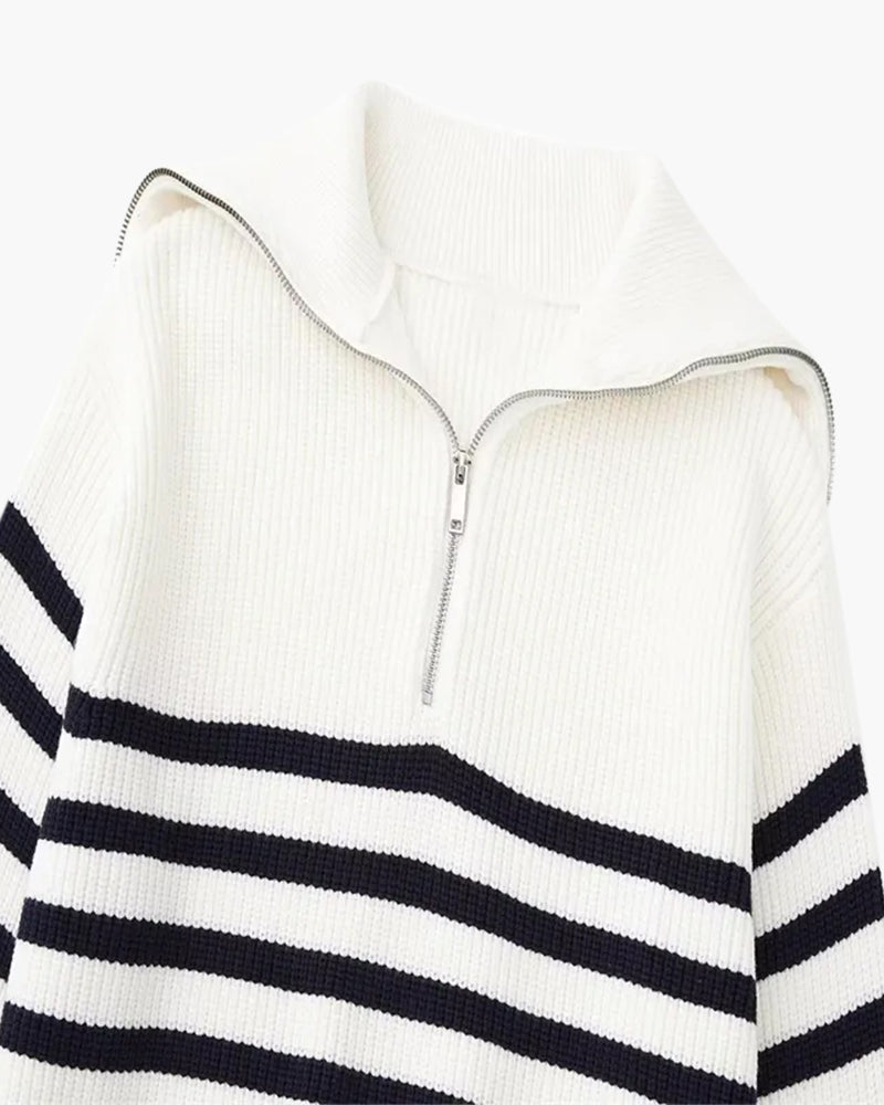 Der Gregory I Gestreifter Zip-Up Pullover