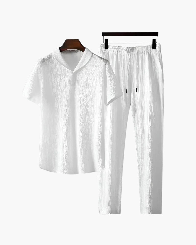 Das Hyde I Baumwollpolo & Pantalon Set