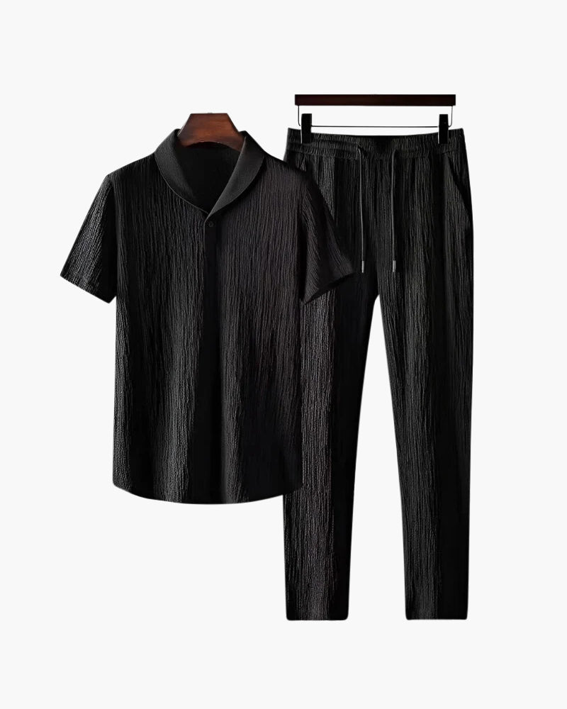 Das Hyde I Baumwollpolo & Pantalon Set