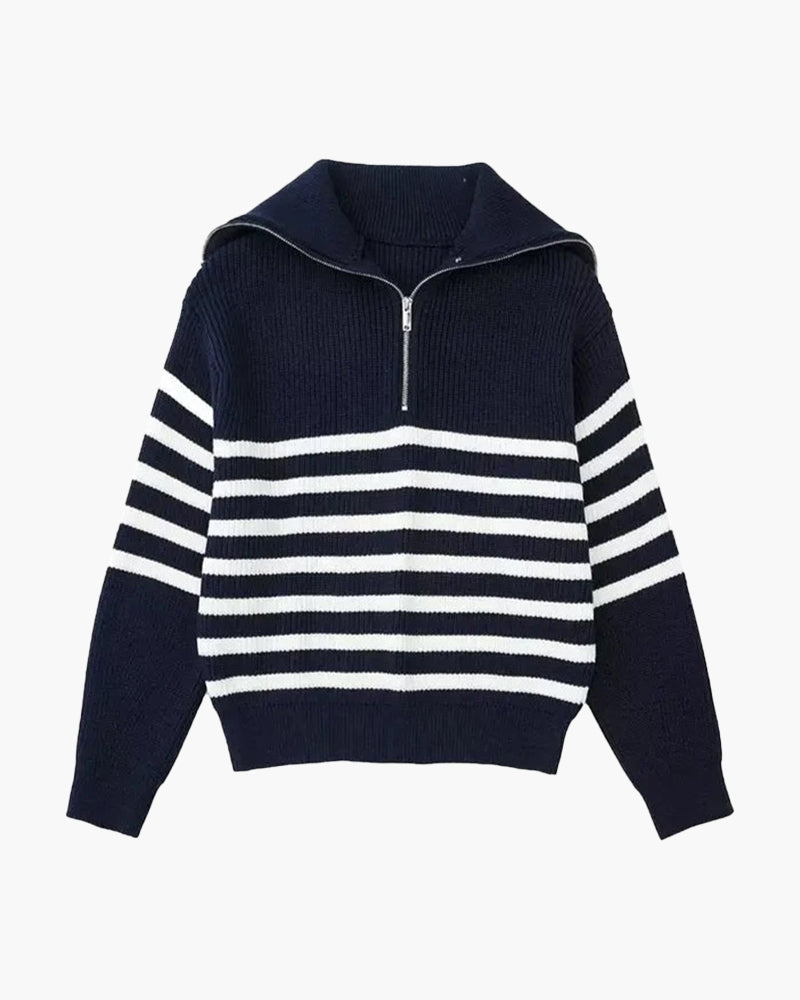 Der Gregory I Gestreifter Zip-Up Pullover