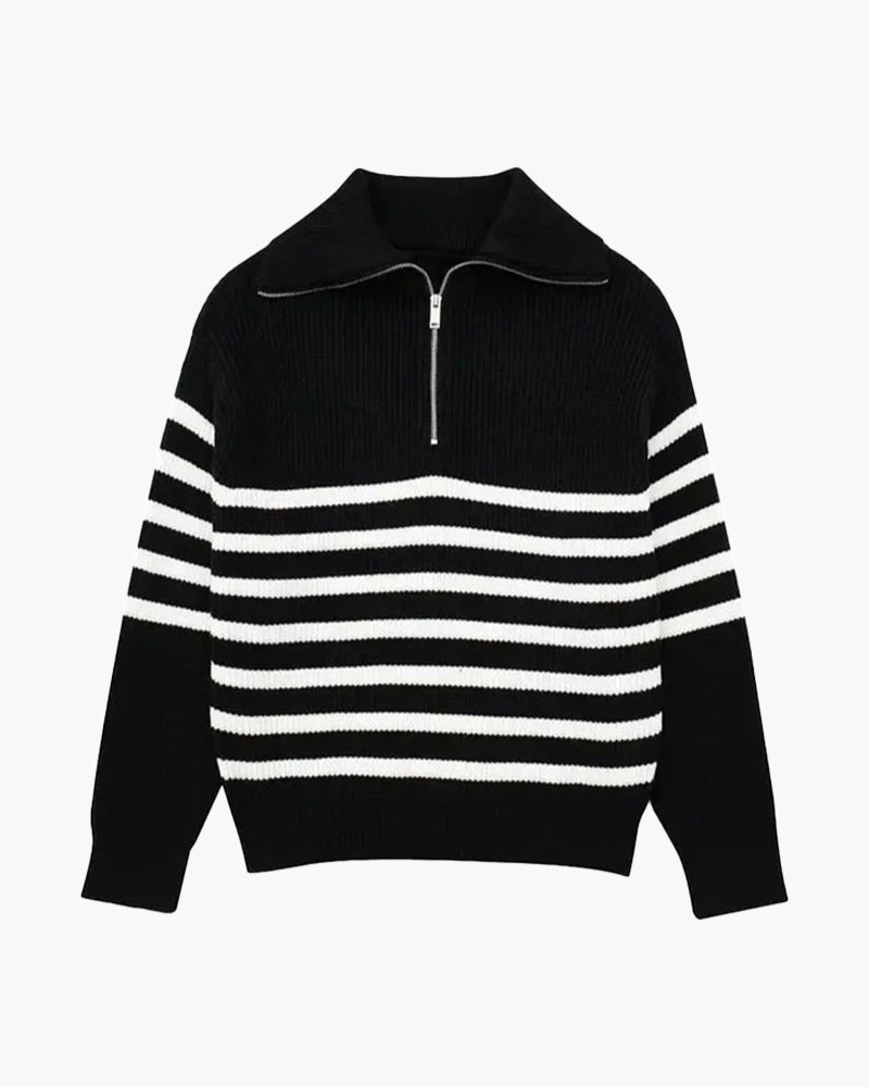 Der Gregory I Gestreifter Zip-Up Pullover